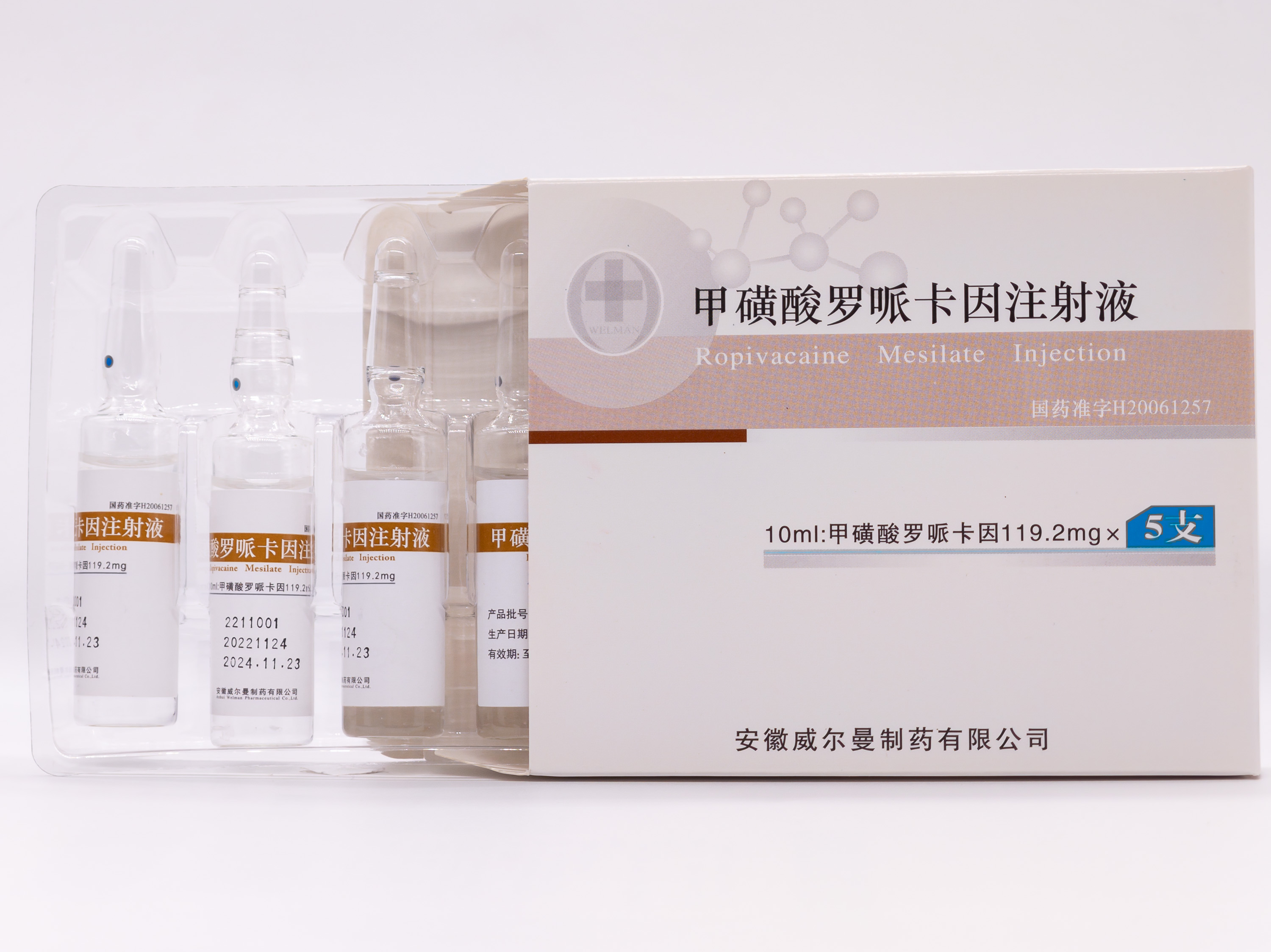 甲磺酸羅哌卡因氯化鈉注射液